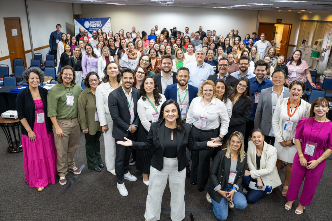 Turma reunida em edição anterior do EmpowerNefro